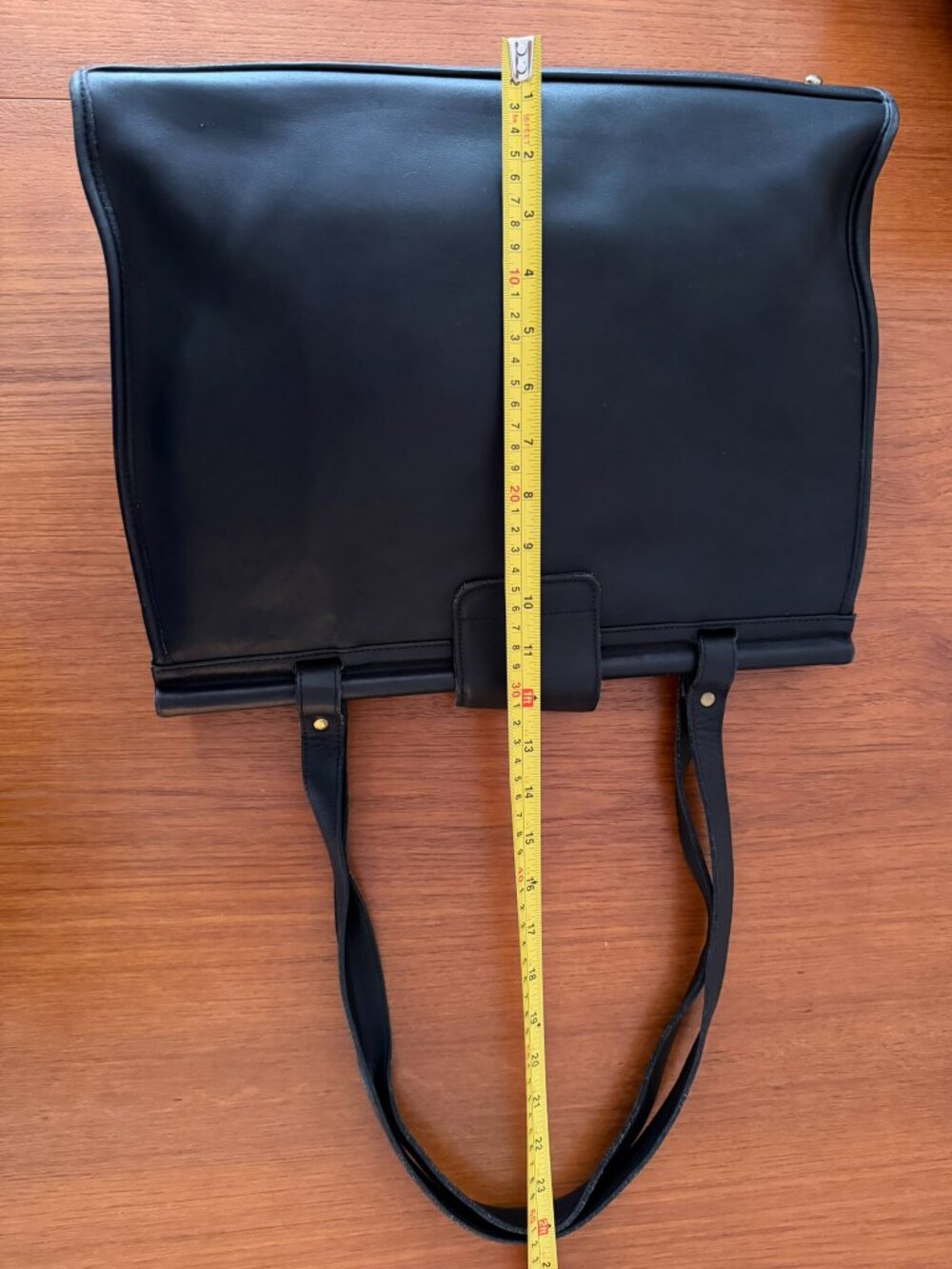 Vintage Coach Barclay Tote Black Glovetanned leather Briefcase #9096 - Picture 12 of 15
